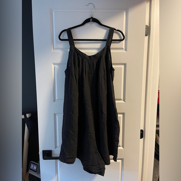 LF Markey Basic Linen Romper - Black Sz 12 - Picture 4 of 7